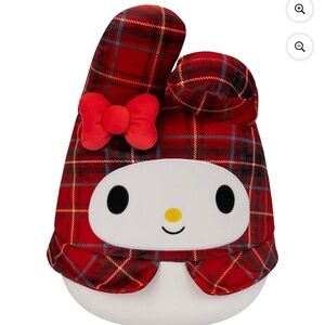 🆕 Red Large Plaid Hello Kitty My Melody Squishmallows Plush Toy